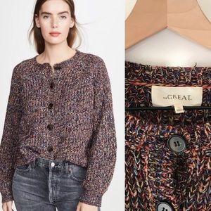 The Great. The Sophomore Cardigan Woodland Multi